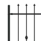 vidaXL Φράχτης με Σπίθες ASTEN 200 x 150 cm Μαύρο