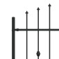 vidaXL Φράχτης με Σπίθες ASTEN 200 x 130 εκ Μαύρο