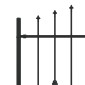 vidaXL Φράχτης με Σπίθες ASTEN 200 x 150 cm Μαύρο