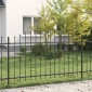 vidaXL Φράχτης με Σπίθες ASTEN 200 x 150 cm Μαύρο