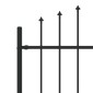 vidaXL Φράχτης με Σπίθες ASTEN 200 x 166 εκ Μαύρο