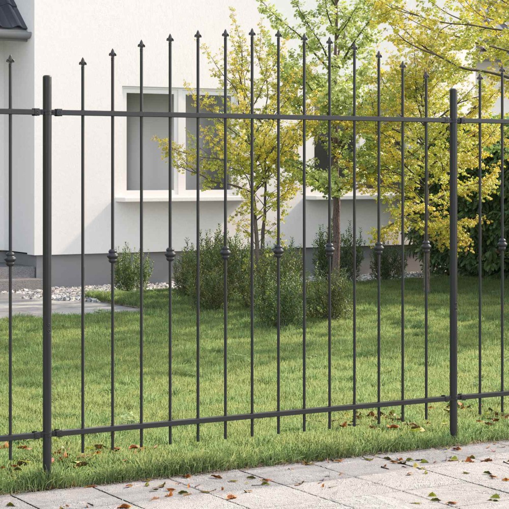 vidaXL Φράχτης με Σπίθες ASTEN 200 x 200 cm Μαύρο