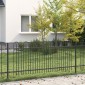 vidaXL Φράχτης Καμάρας με Άκρες DRONTEN 200 x 130 εκ Μαύρο
