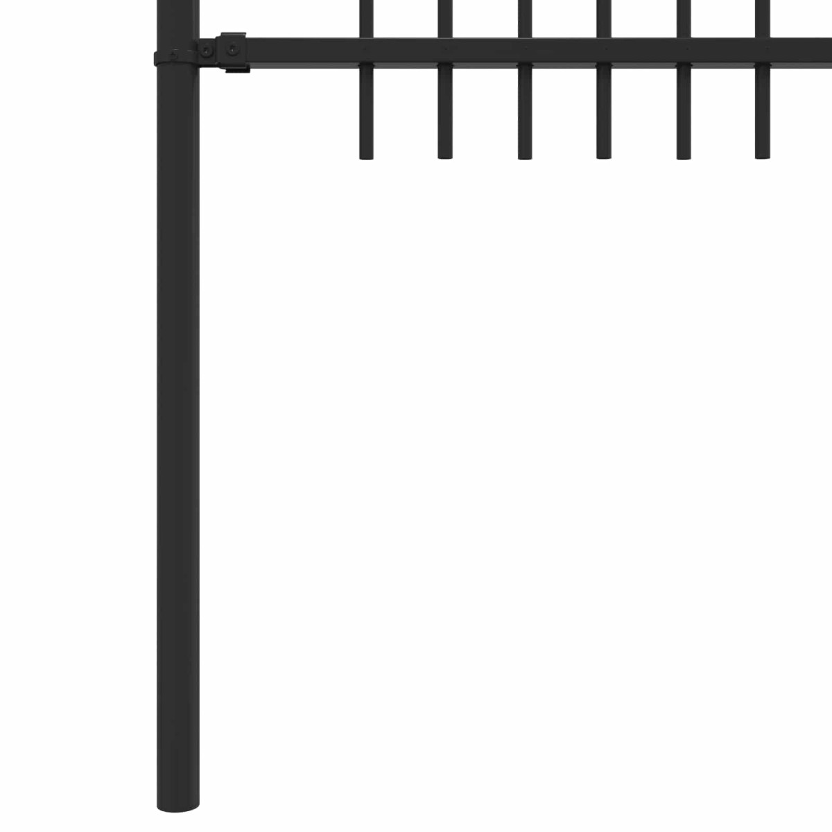 vidaXL Φράχτης Καμάρας με Άκρες DRONTEN 200 x 150 cm Μαύρο