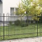 vidaXL Φράχτης Καμάρας με Άκρες DRONTEN 200 x 166 εκ Μαύρο