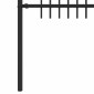 vidaXL Φράχτης Καμάρας με Άκρες DRONTEN 200 x 200 cm Μαύρο