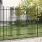 vidaXL Φράχτης Καμάρας με Άκρες DRONTEN 200 x 200 cm Μαύρο