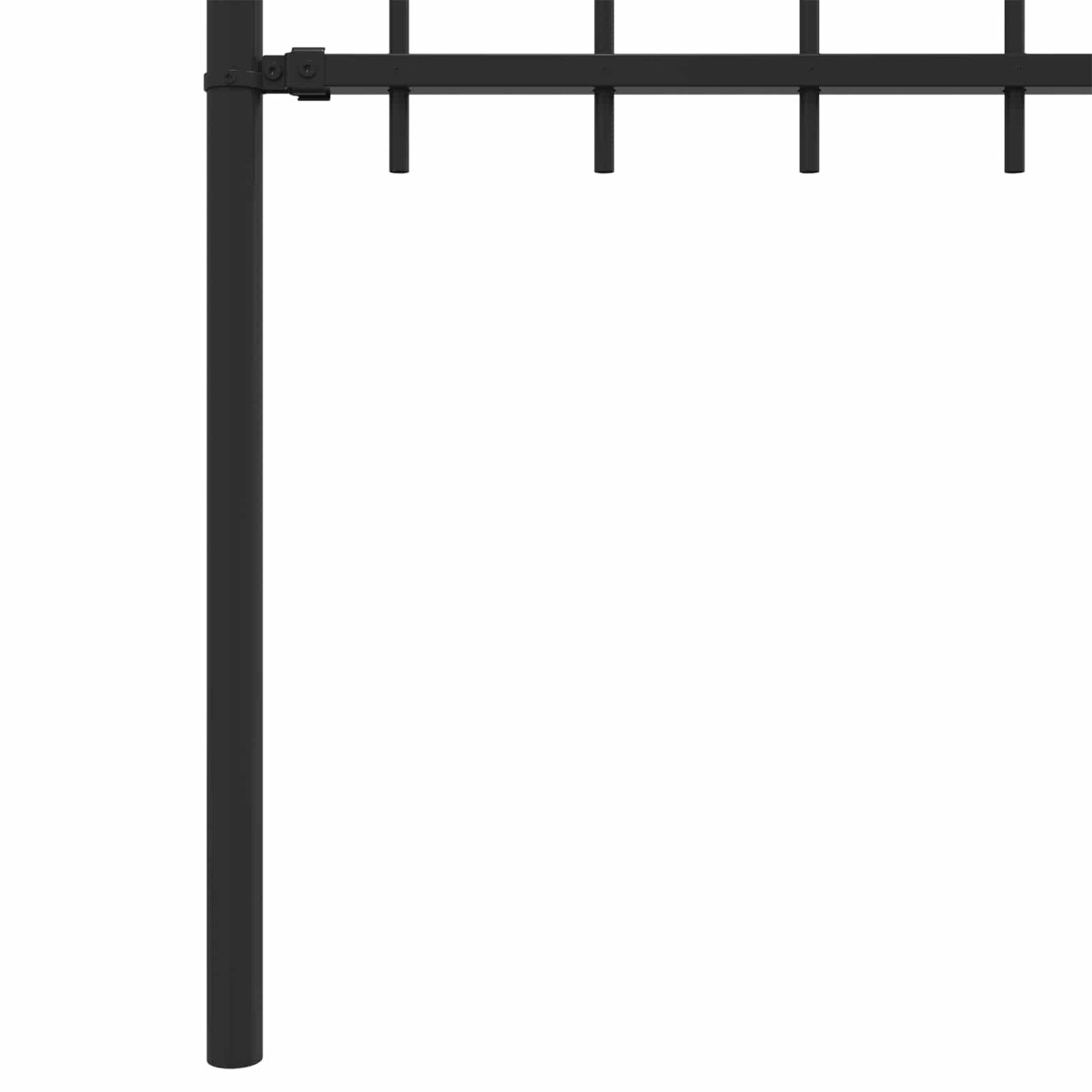 vidaXL Δαχτυλίδι φράχτη TILBURG 200 x 110 εκ Μαύρο