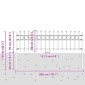 vidaXL Δαχτυλίδι φράχτη TILBURG 200 x 110 εκ Μαύρο