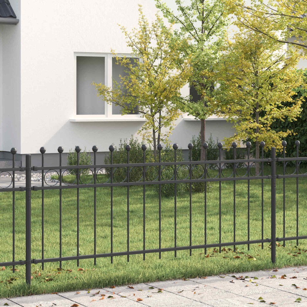 vidaXL Δαχτυλίδι φράχτη TILBURG 200 x 130 εκ Μαύρο