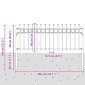 vidaXL Δαχτυλίδι φράχτη TILBURG 200 x 130 εκ Μαύρο