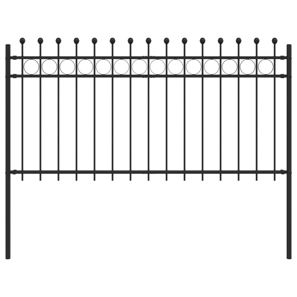 vidaXL Δαχτυλίδι φράχτη TILBURG 200 x 150 cm Μαύρο