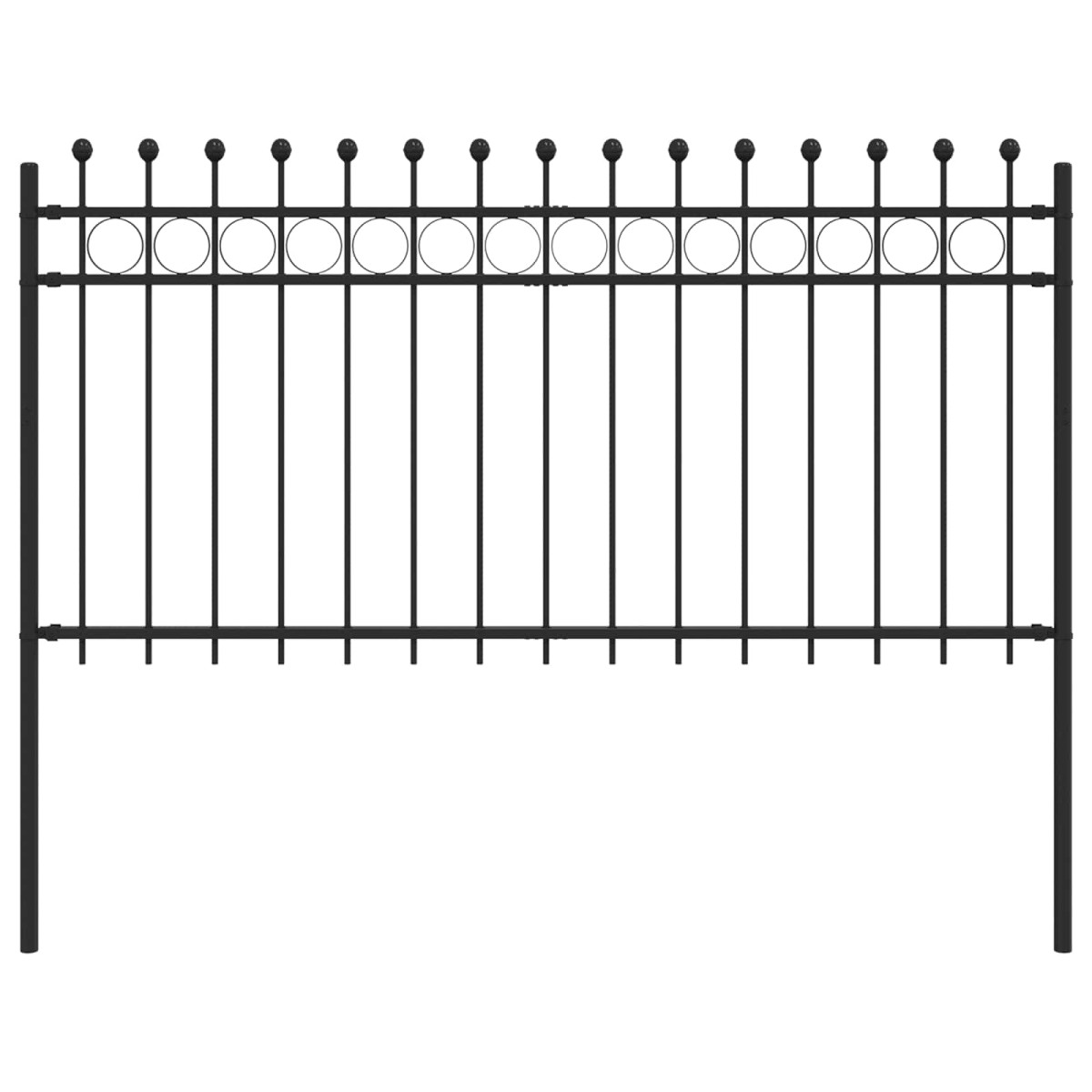 vidaXL Δαχτυλίδι φράχτη TILBURG 200 x 150 cm Μαύρο