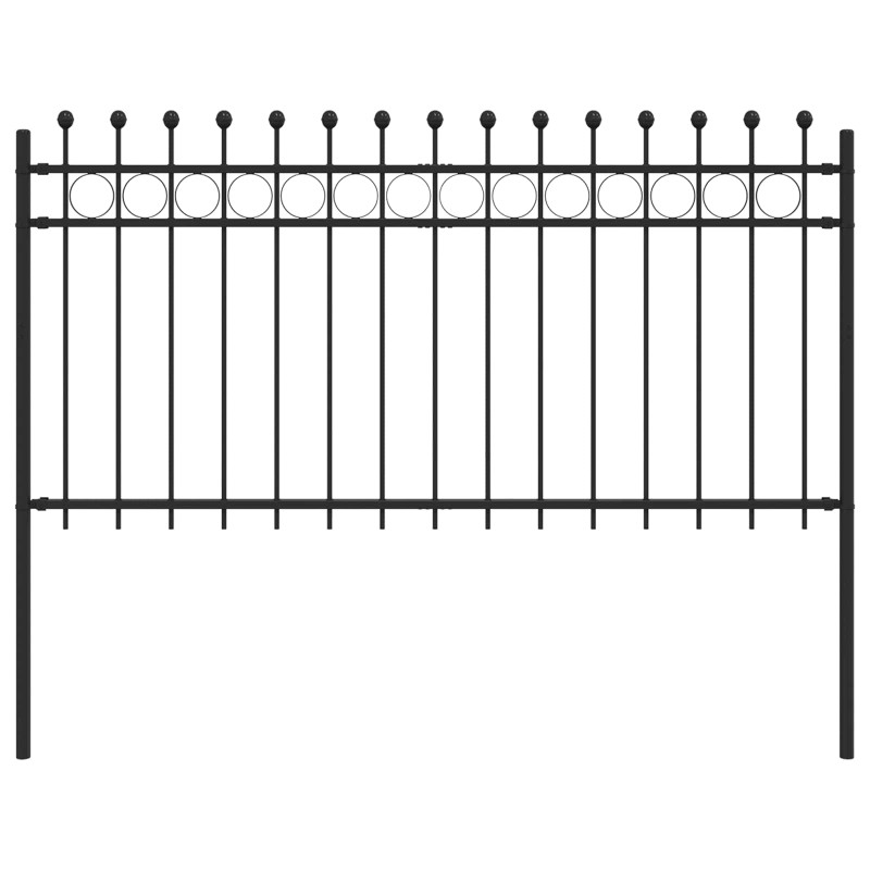 vidaXL Δαχτυλίδι φράχτη TILBURG 200 x 150 cm Μαύρο