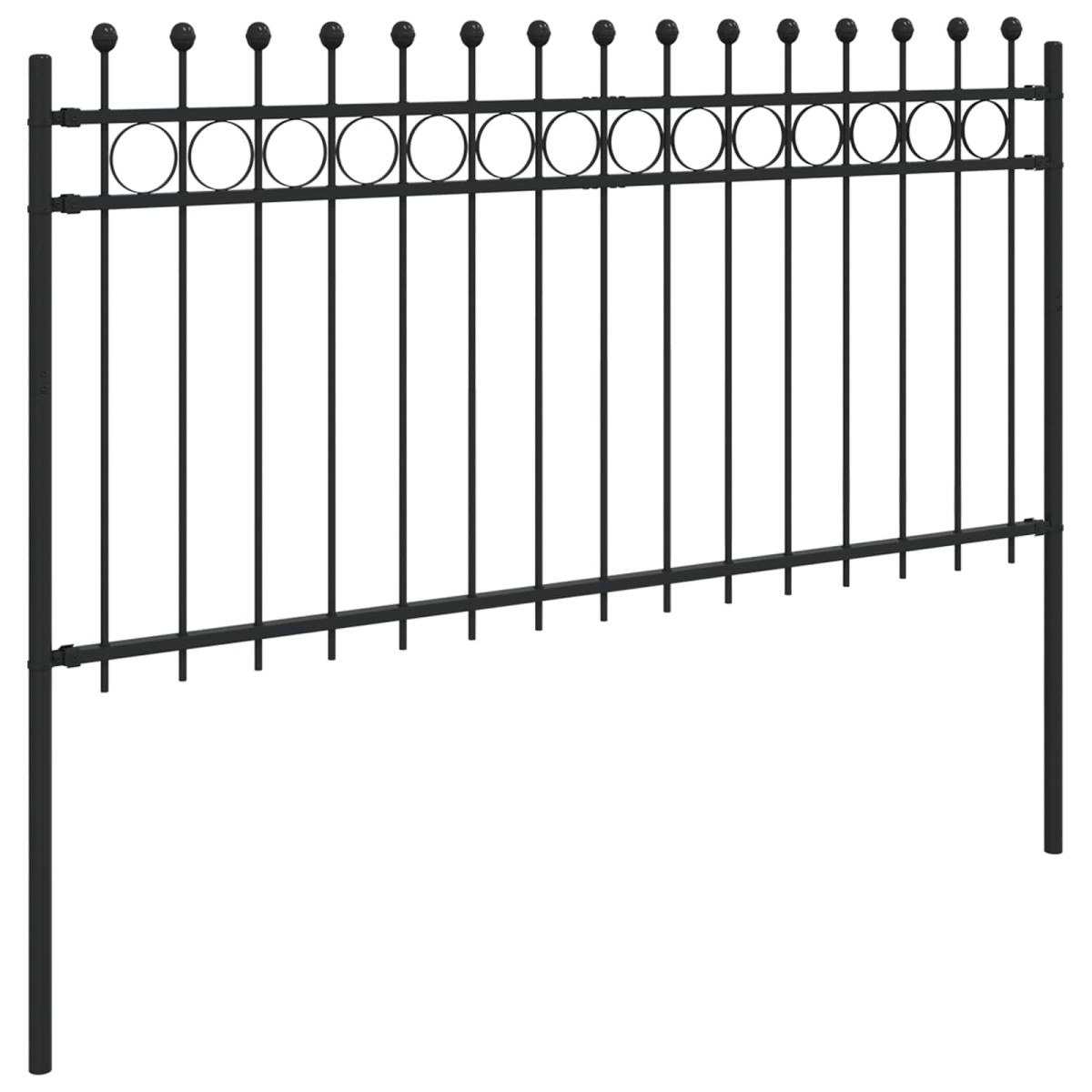 vidaXL Δαχτυλίδι φράχτη TILBURG 200 x 150 cm Μαύρο