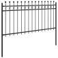 vidaXL Δαχτυλίδι φράχτη TILBURG 200 x 150 cm Μαύρο