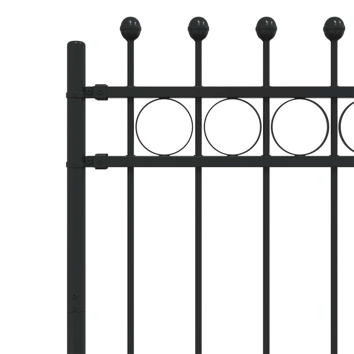 vidaXL Δαχτυλίδι φράχτη TILBURG 200 x 150 cm Μαύρο