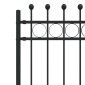 vidaXL Δαχτυλίδι φράχτη TILBURG 200 x 150 cm Μαύρο