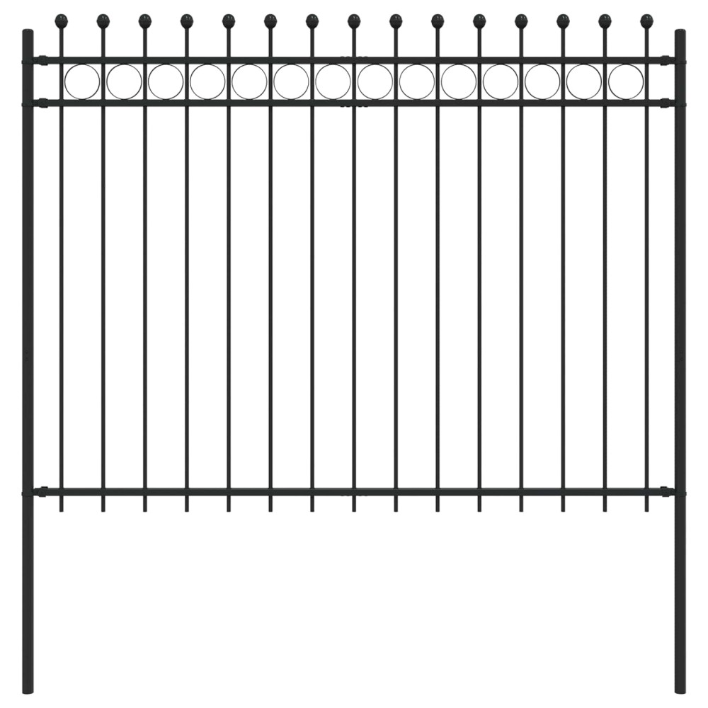 vidaXL Δαχτυλίδι φράχτη TILBURG 200 x 200 cm Μαύρο