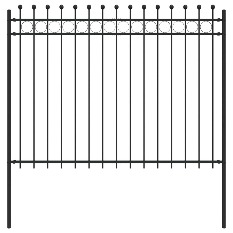 vidaXL Δαχτυλίδι φράχτη TILBURG 200 x 200 cm Μαύρο