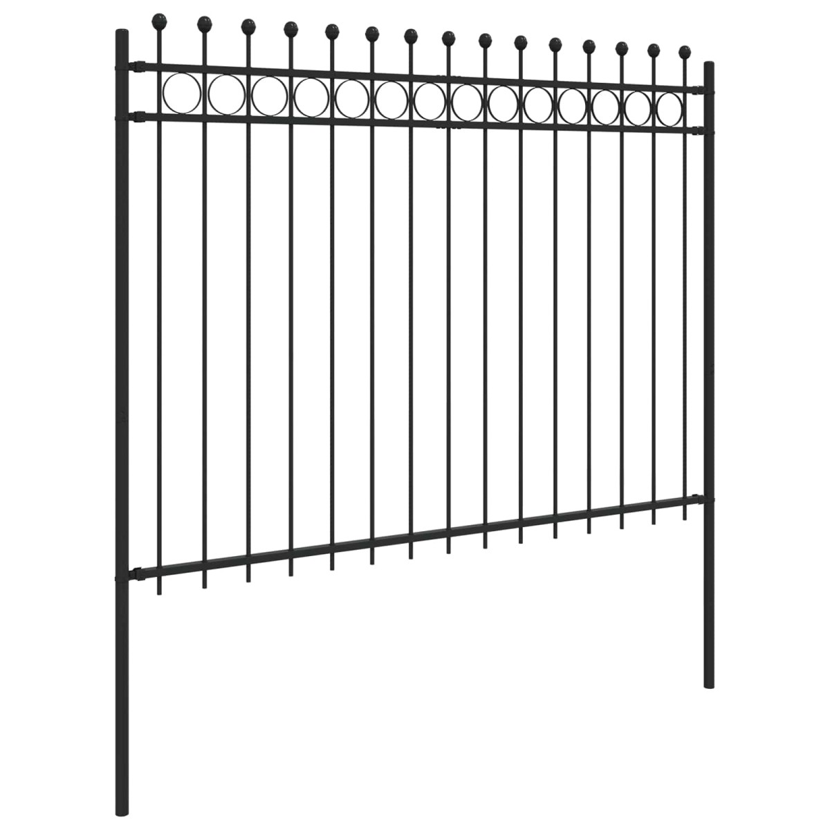 vidaXL Δαχτυλίδι φράχτη TILBURG 200 x 200 cm Μαύρο