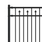 vidaXL Φράχτης με Άκρες BAARLO 200 x 150 cm Μαύρο
