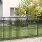 vidaXL Φράχτης με Άκρες BAARLO 200 x 150 cm Μαύρο