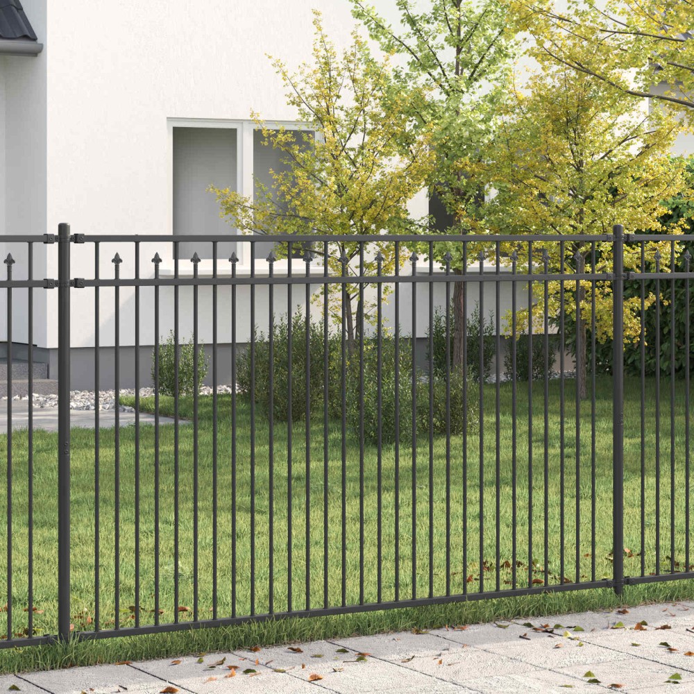 vidaXL Φράχτης με Άκρες BAARLO 200 x 166 εκ Μαύρο