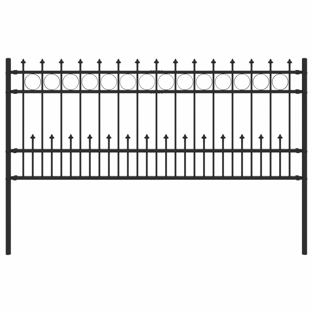 vidaXL Φράχτης Σπάικ Ρινγκ HORST 200 x 130 εκ Μαύρο