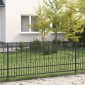 vidaXL Φράχτης Σπάικ Ρινγκ HORST 200 x 130 εκ Μαύρο