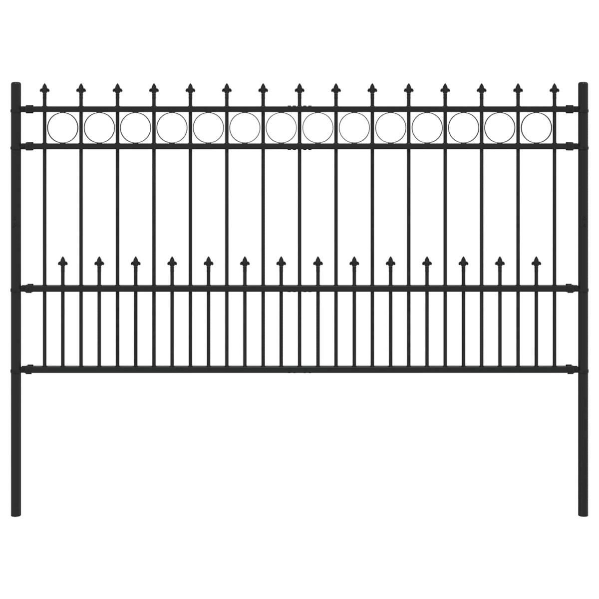 vidaXL Φράχτης Σπάικ Ρινγκ HORST 200 x 150 cm Μαύρο