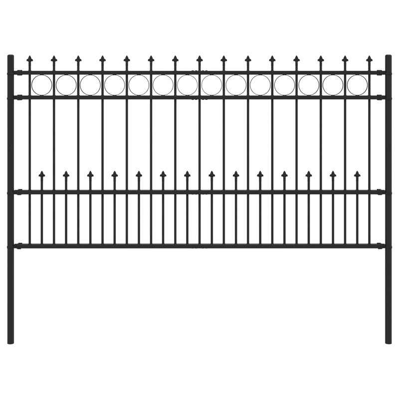 vidaXL Φράχτης Σπάικ Ρινγκ HORST 200 x 150 cm Μαύρο