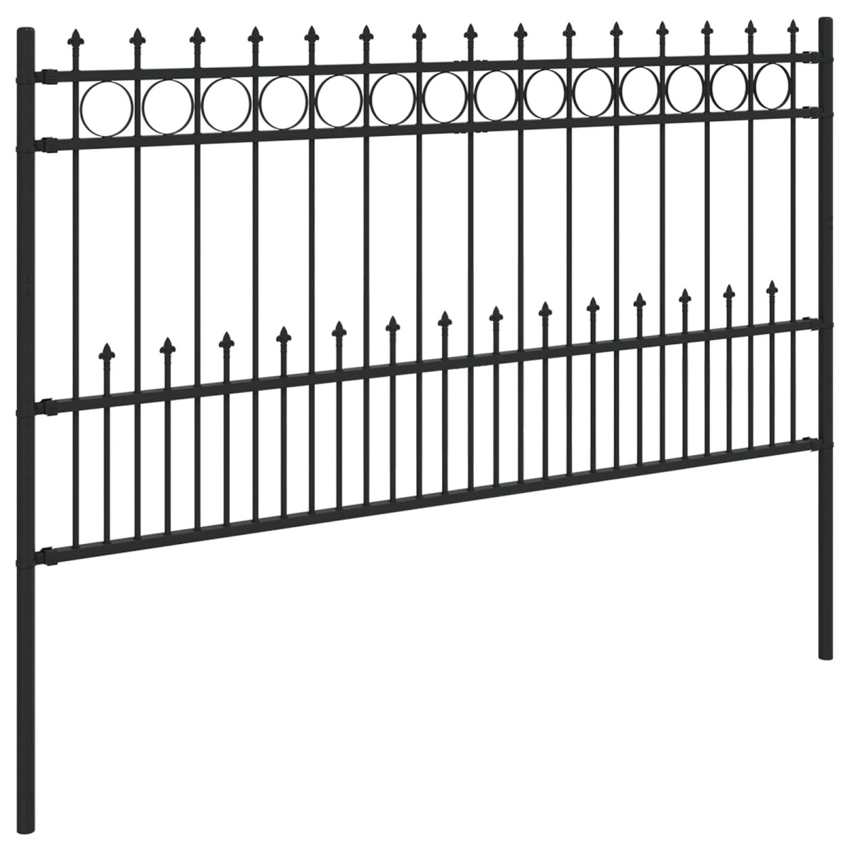 vidaXL Φράχτης Σπάικ Ρινγκ HORST 200 x 150 cm Μαύρο