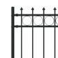 vidaXL Φράχτης Σπάικ Ρινγκ HORST 200 x 150 cm Μαύρο