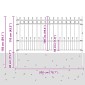 vidaXL Φράχτης Σπάικ Ρινγκ HORST 200 x 150 cm Μαύρο