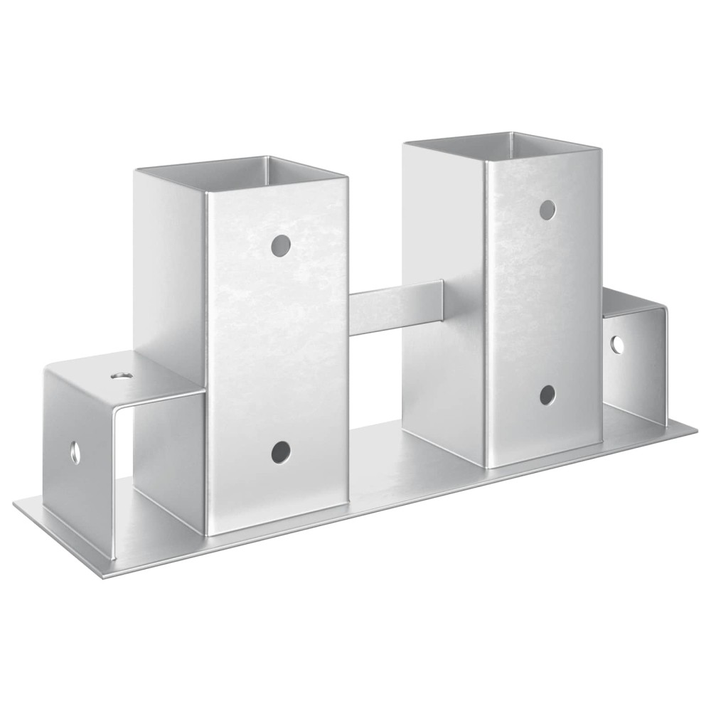Βοήθεια Στοίβας Ξύλου 12 pcs Ασημί 34 x 10 x 15 εκ Ατσάλι