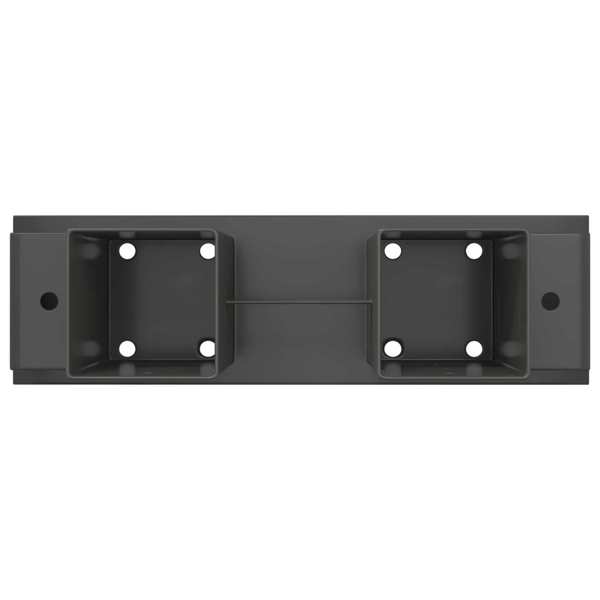 vidaXL Βοήθεια Στοίβας Ξύλου 2 τεμ. Ανθρακί 34 x 10 x 15 εκ Ατσάλι