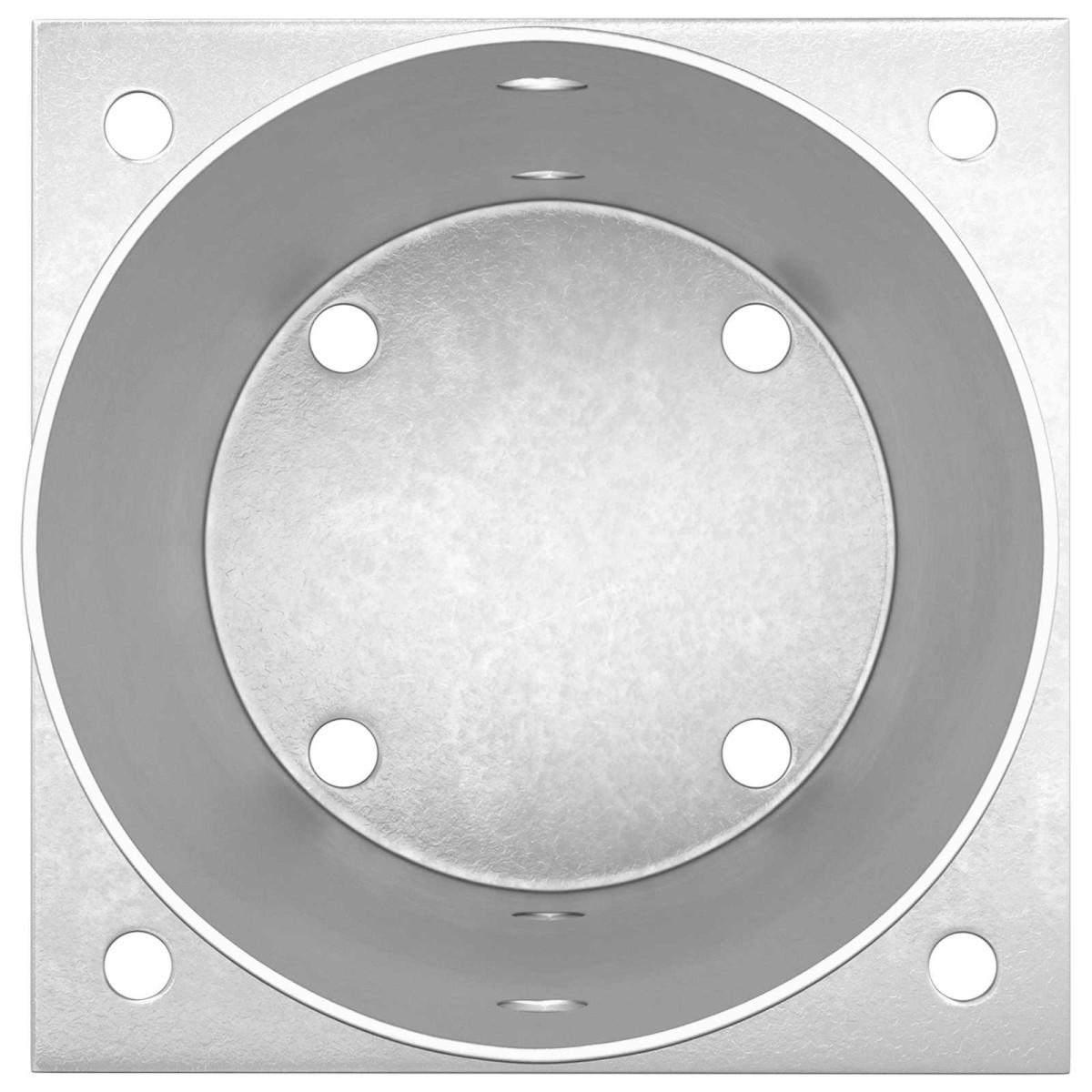 vidaXL Κυκλικό Υποβρύχιο Στήριγμα 4 τεμ. Ασημί 15 x 15 x 15 cm Μέταλλο