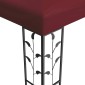 vidaXL Κιόσκι 3,97 x 2,96 x 2,68 μ Κόκκινο Πολυεστέρας και Χάλυβας