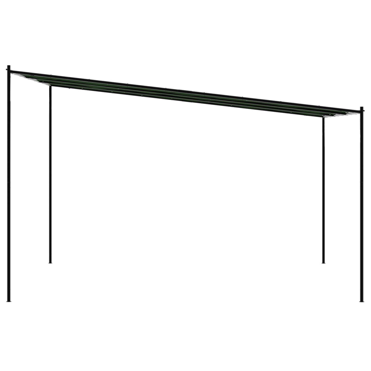 vidaXL Κιόσκι 4 x 3,98 x 2,67 μ Πράσινο Πολυεστέρας και Χάλυβας