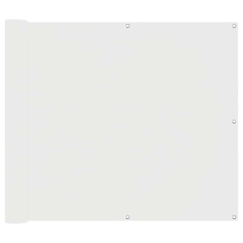 vidaXL Οθόνη Μπαλκονιού Λευκός 100 x 300 cm Ύφασμα Όξφορντ