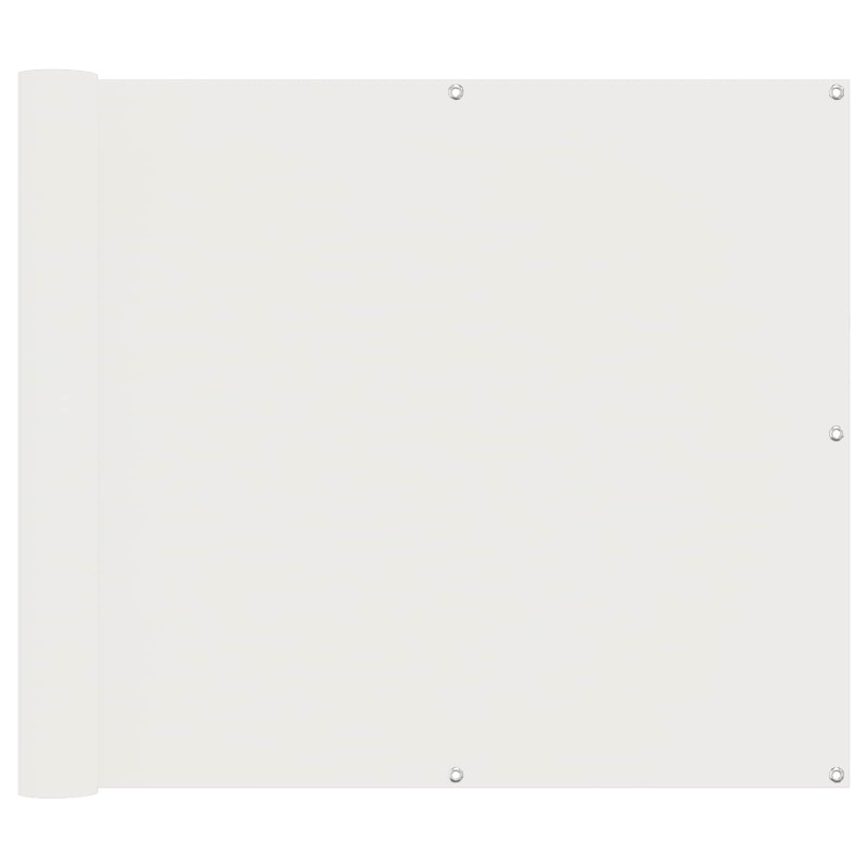 vidaXL Οθόνη Μπαλκονιού Λευκός 100 x 300 cm Ύφασμα Όξφορντ