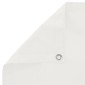 vidaXL Οθόνη Μπαλκονιού Λευκός 100 x 400 cm Ύφασμα Όξφορντ