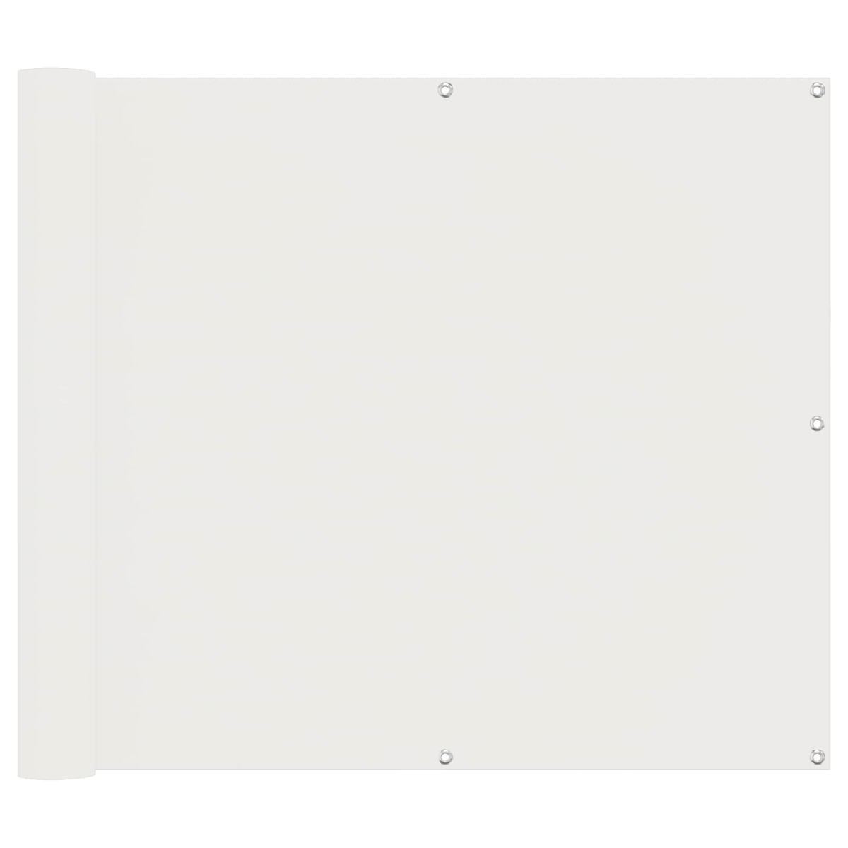 vidaXL Οθόνη Μπαλκονιού Λευκός 100 x 500 cm Ύφασμα Όξφορντ
