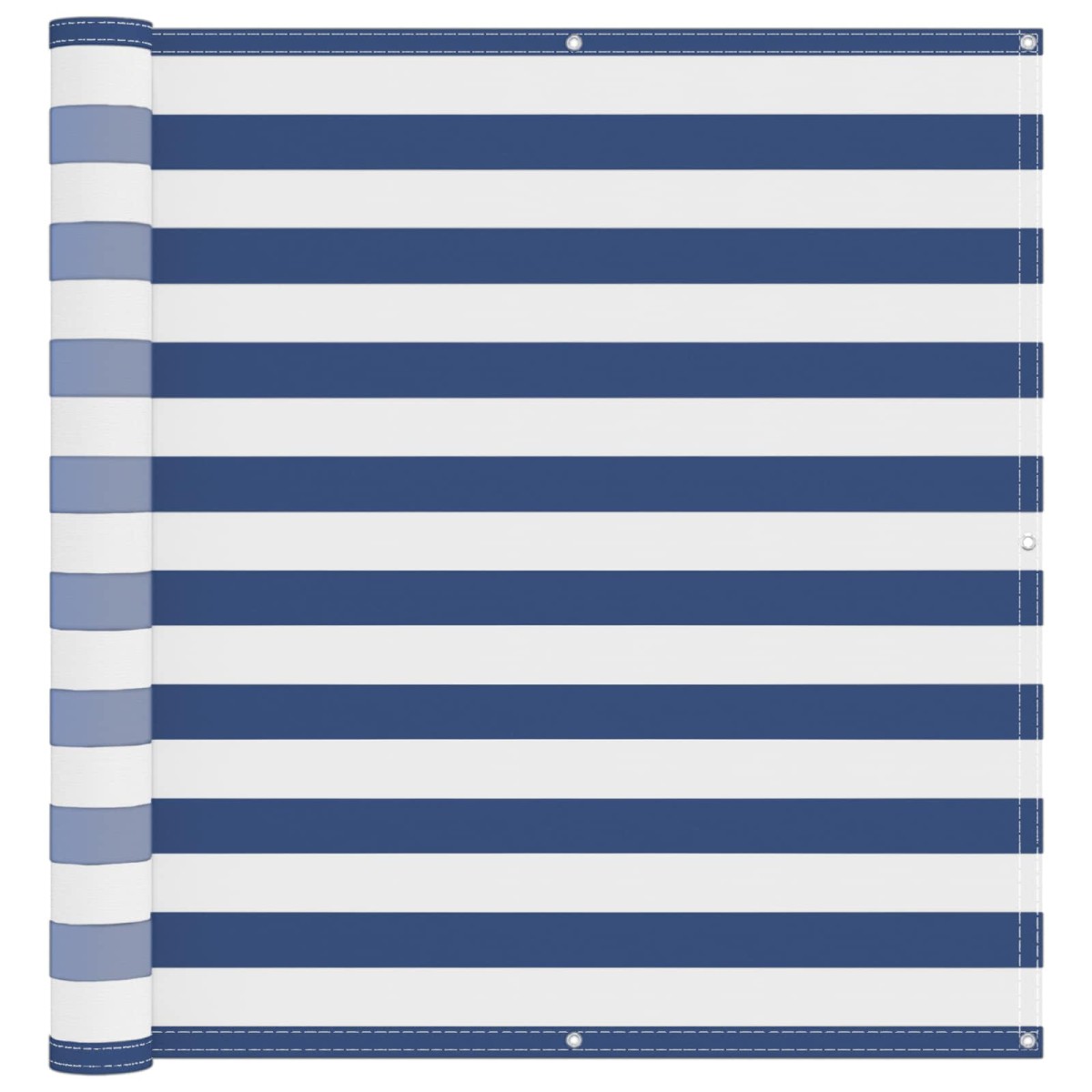 vidaXL Οθόνη Μπαλκονιού Μπλε και άσπρο 110 x 300 cm Ύφασμα Όξφορντ