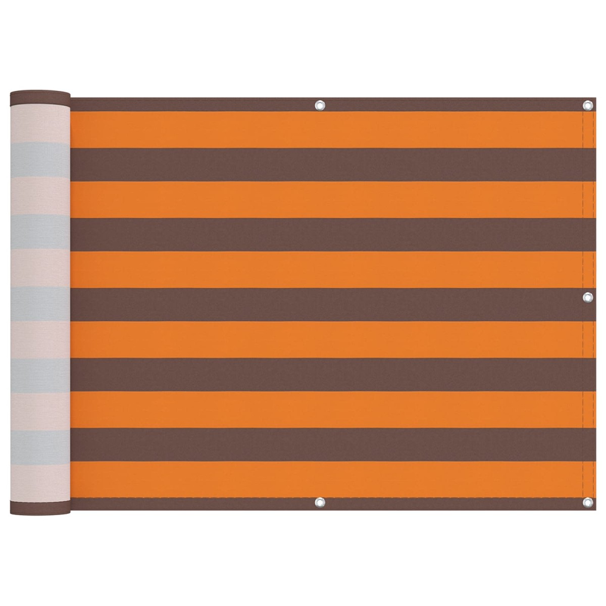 vidaXL Οθόνη Μπαλκονιού Πορτοκαλί και Καφέ 75 x 200 cm