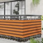 vidaXL Οθόνη Μπαλκονιού Πορτοκαλί και Καφέ 75 x 200 cm