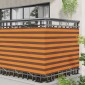 vidaXL Οθόνη Μπαλκονιού Πορτοκαλί και Καφέ 110 x 500 cm Ύφασμα Όξφορντ