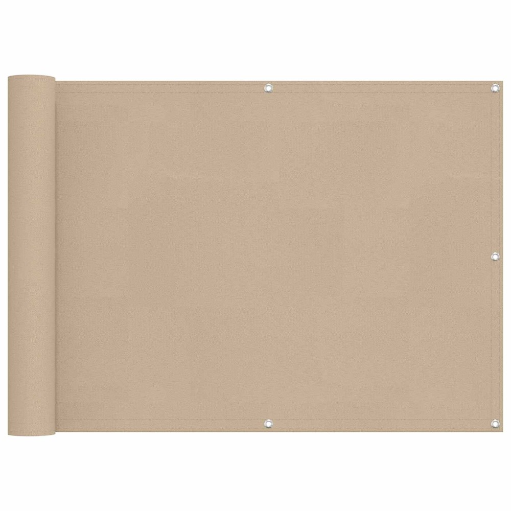 vidaXL Οθόνη Μπαλκονιού Μπεζ 75 x 200 cm