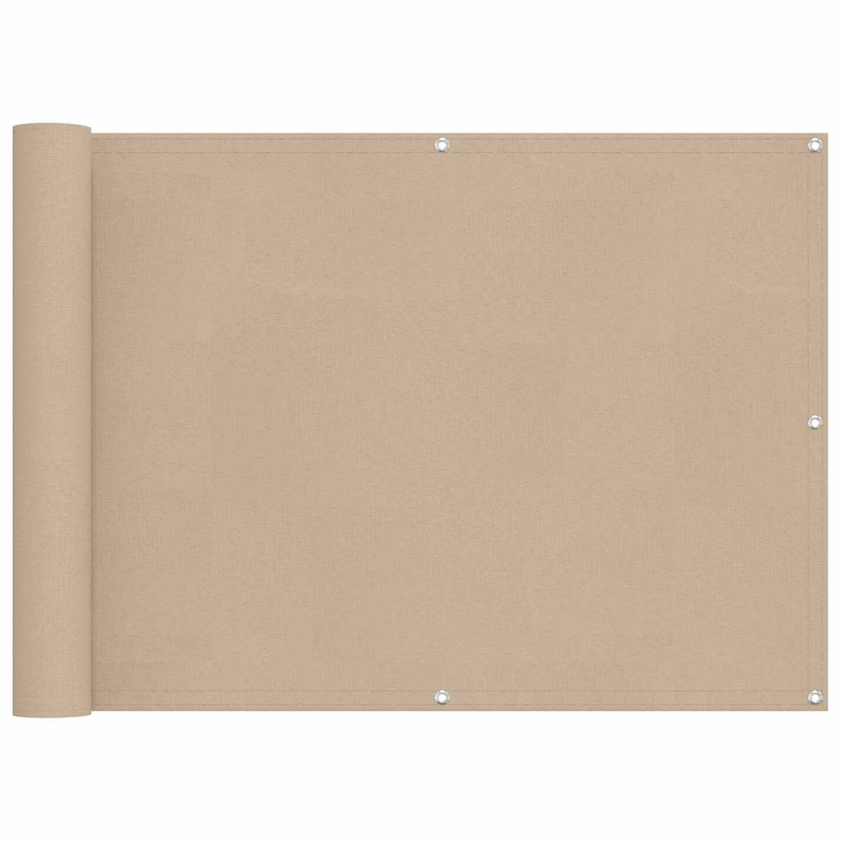 vidaXL Οθόνη Μπαλκονιού Μπεζ 75 x 200 cm